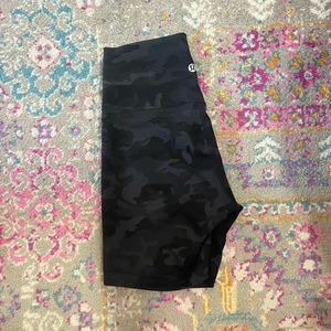 Lululemon High Rise Wunder Under 6" Biker Shorts